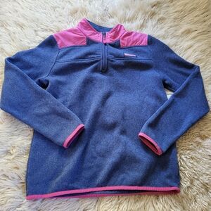 Vineyard Vines Kids Blue and Pink Pullover